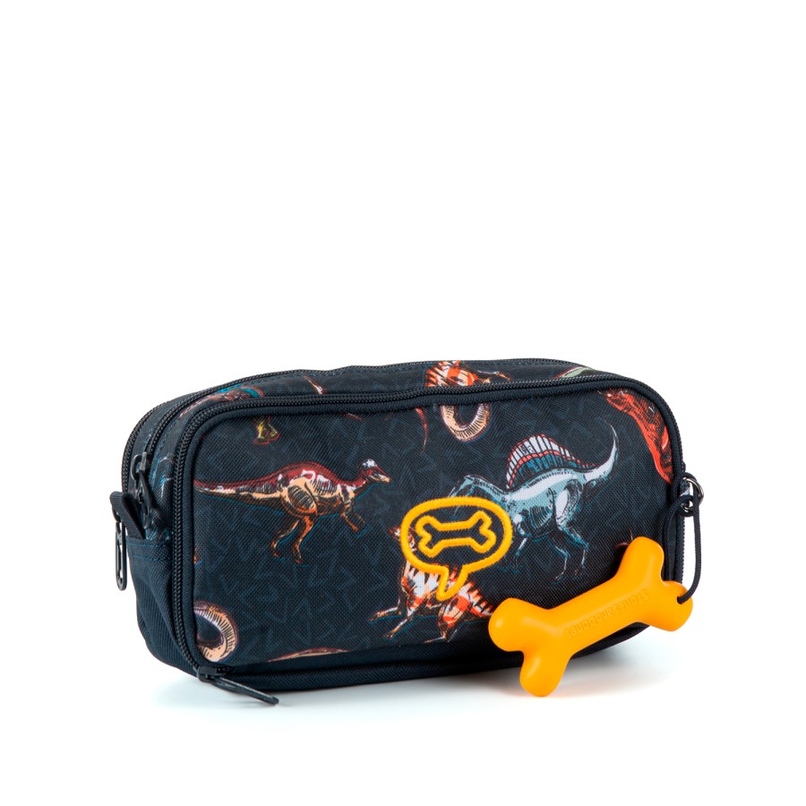 Boys STONES and BONES Pencil Cases | Rowan 2.0 - Jurassic Navy - Stones And Bones