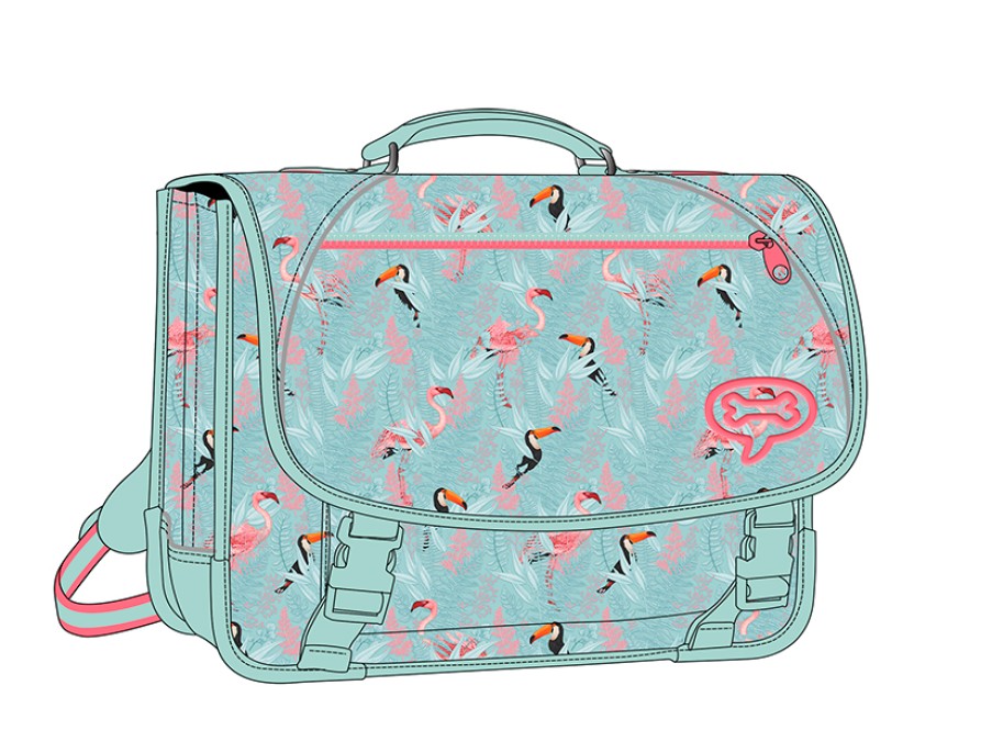 Girls STONES and BONES School Bags | Rose - Tropical Aqua - Stones And Bones