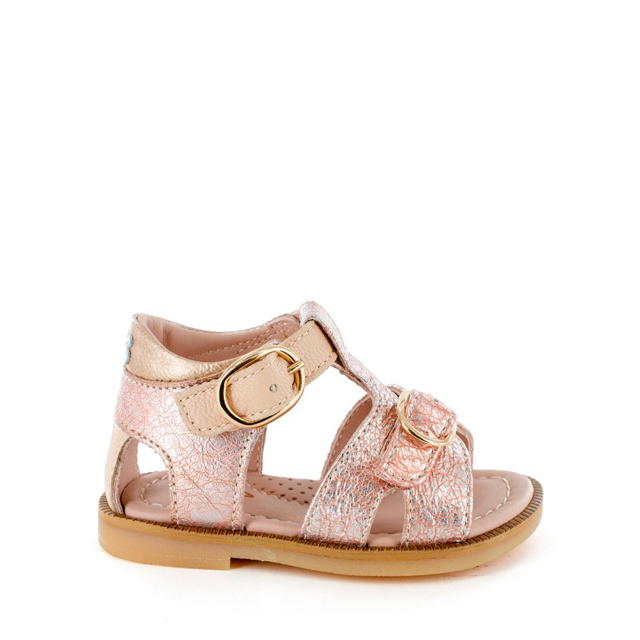 Girls STONES and BONES Sandals | Meue Metal Nude - Stones And Bones