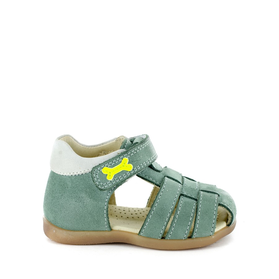 Boys STONES and BONES Sandals | Saro Calf Oxide + Off White - Stones And Bones