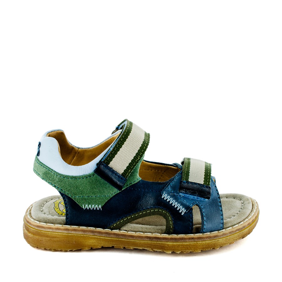 Boys STONES and BONES Sandals | Rolet Calf Denim + Navy - Stones And Bones