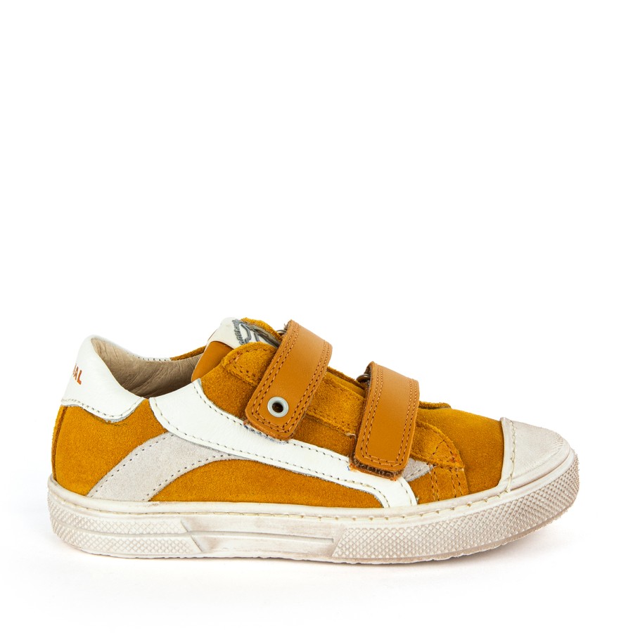 Boys STONES and BONES Low Shoes | Marro Crs Yellow + White - Stones And Bones