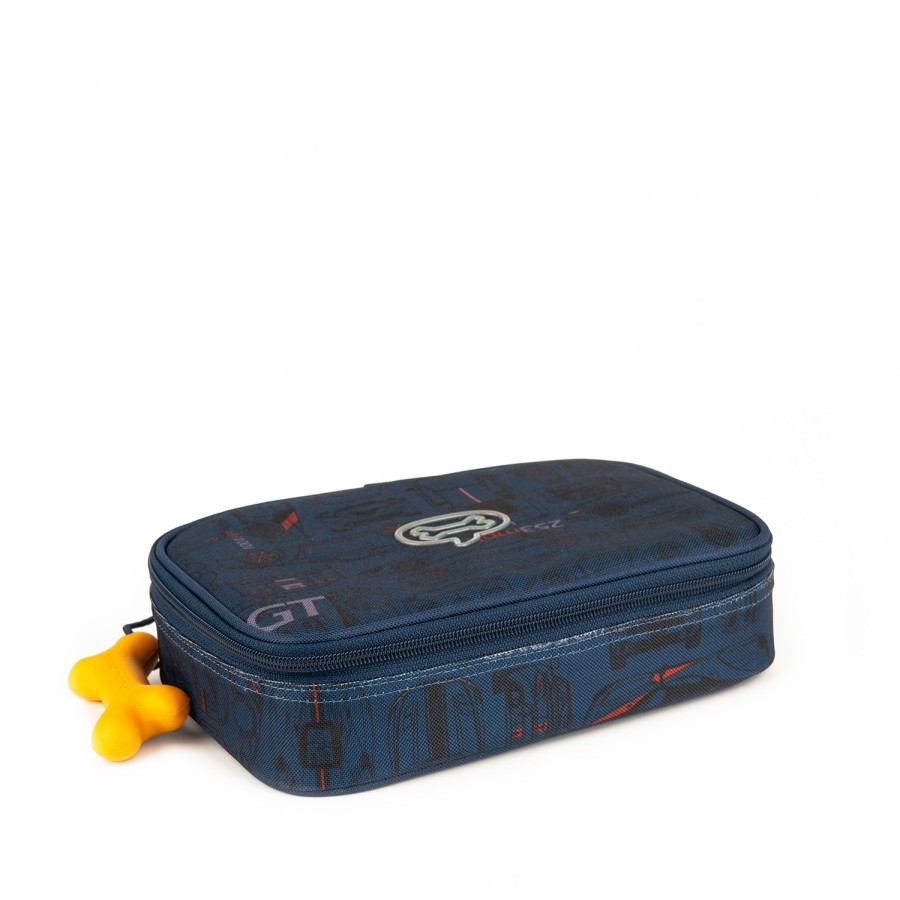 Boys STONES and BONES Pencil Boxes | Mace - Blueprints Indigo - Stones And Bones