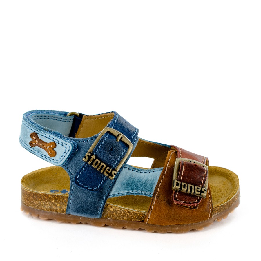 Boys STONES and BONES Sandals | Lopin Calf Cuoio + Rust - Stones And Bones