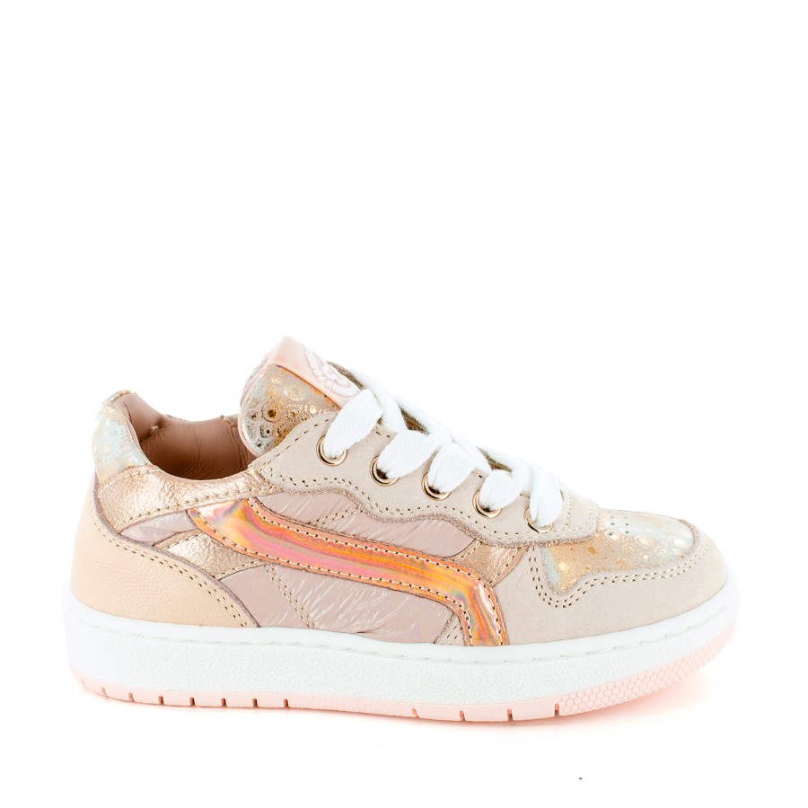 Girls STONES and BONES Low Shoes | Lesti Calf - Metal Peach - Stones And Bones