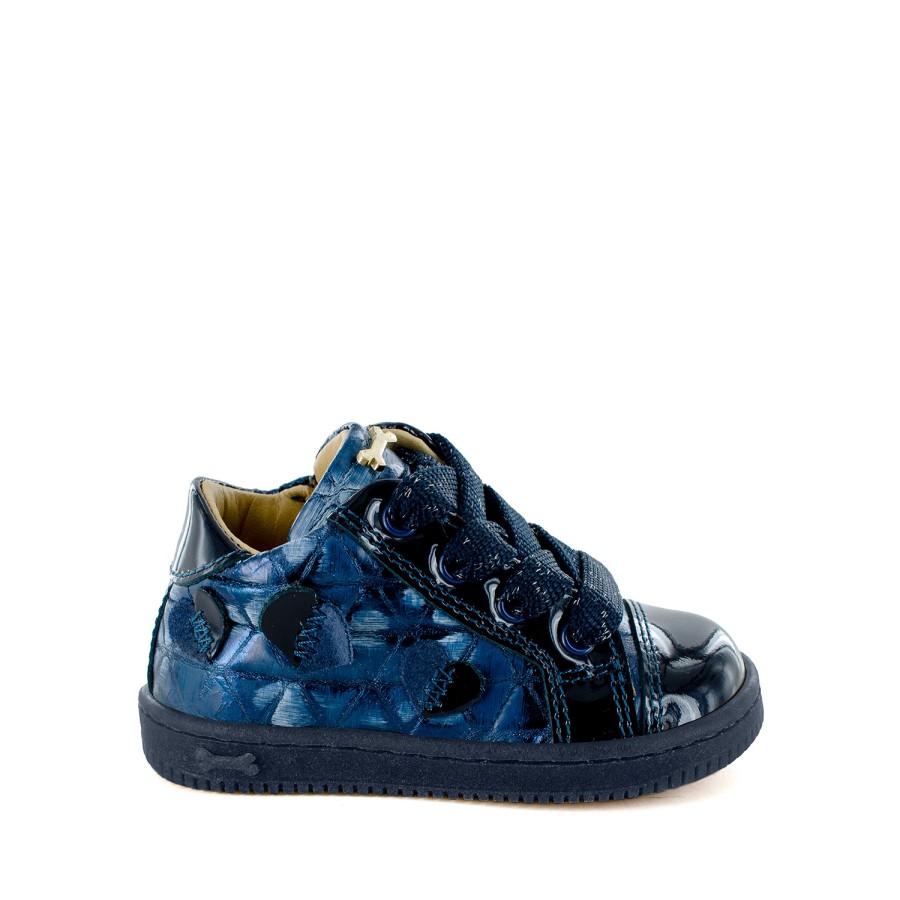 Girls STONES and BONES Mid Shoes | Nara Metal Navy - Stones And Bones