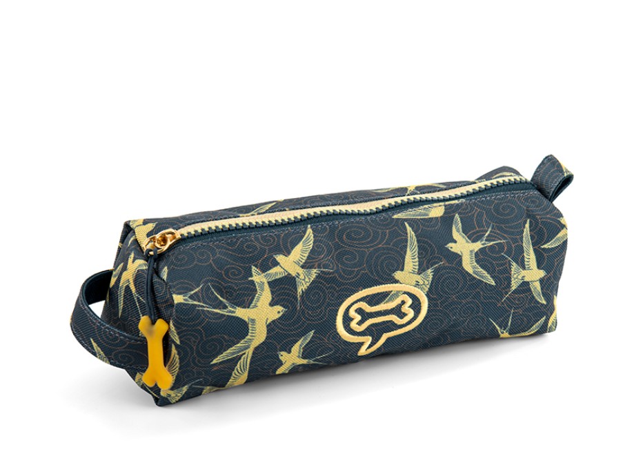 Girls STONES and BONES Pencil Cases | Oregon 2.0 - Swallows Navy - Stones And Bones