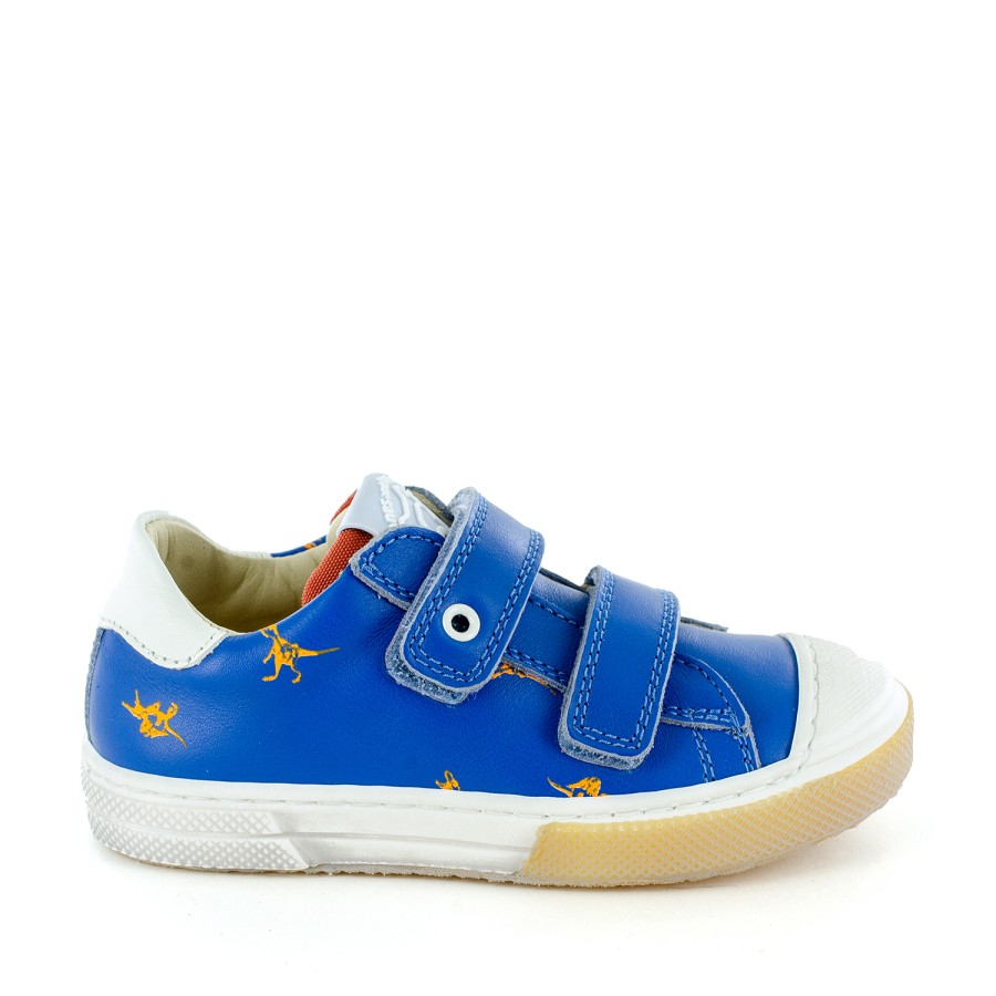 Boys STONES and BONES Low Shoes | Rusbe Calf L.Blue + Ivor - Stones And Bones