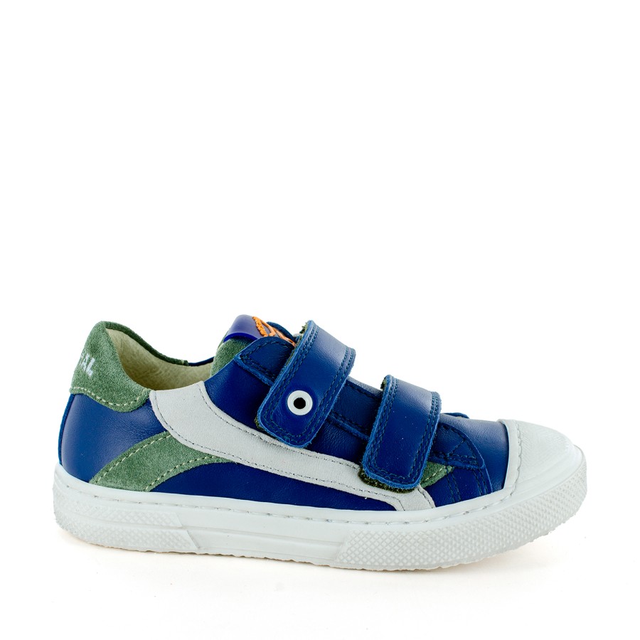 Boys STONES and BONES Low Shoes | Marro Calf Ocean + Off White - Stones And Bones