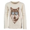 Boys STONES and BONES T-Shirts With Long Sleeves | Skipper - Wolf Sand - Stones And Bones