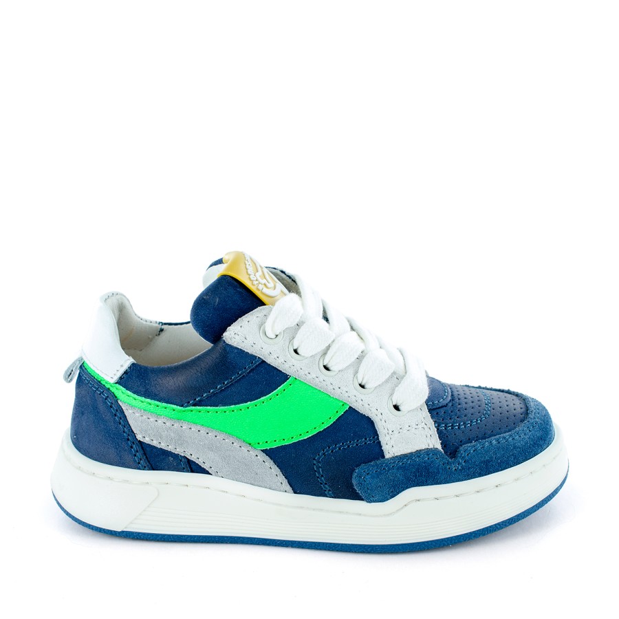 Boys STONES and BONES Low Shoes | Revin Crs Navy + White - Stones And Bones