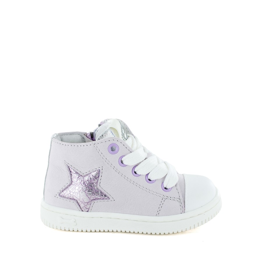 Girls STONES and BONES Mid Shoes | Sema Calf Lilac - Stones And Bones