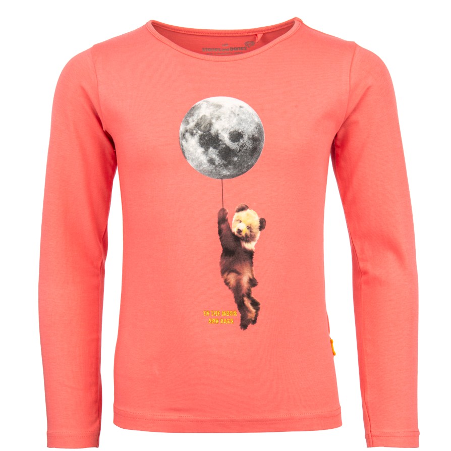 Girls STONES and BONES T-Shirts With Long Sleeves | Blissed - To The Moon Rose - Stones And Bones