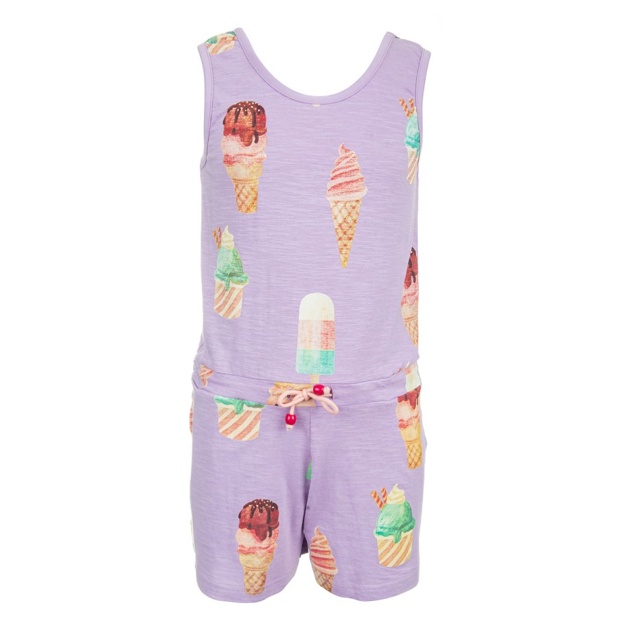 Girls STONES and BONES Jumpsuits | Loulou - Ice Pattern Lavender - Stones And Bones