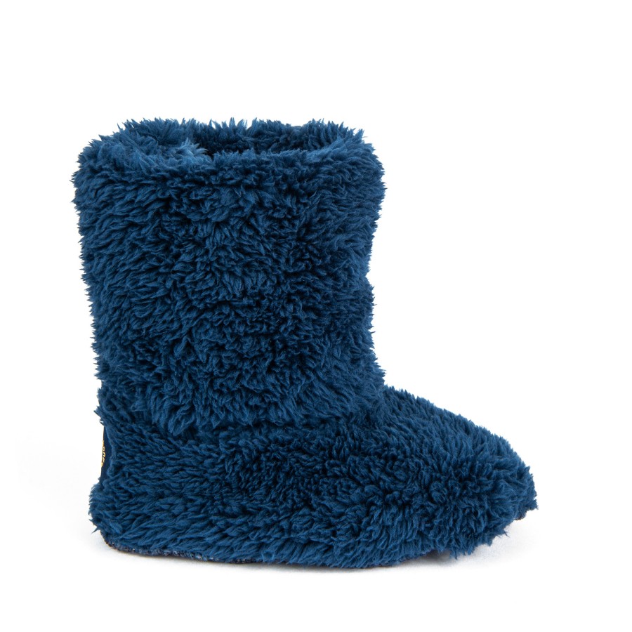 Boys STONES and BONES Cozy Slipper | Cozy Blue - Stones And Bones