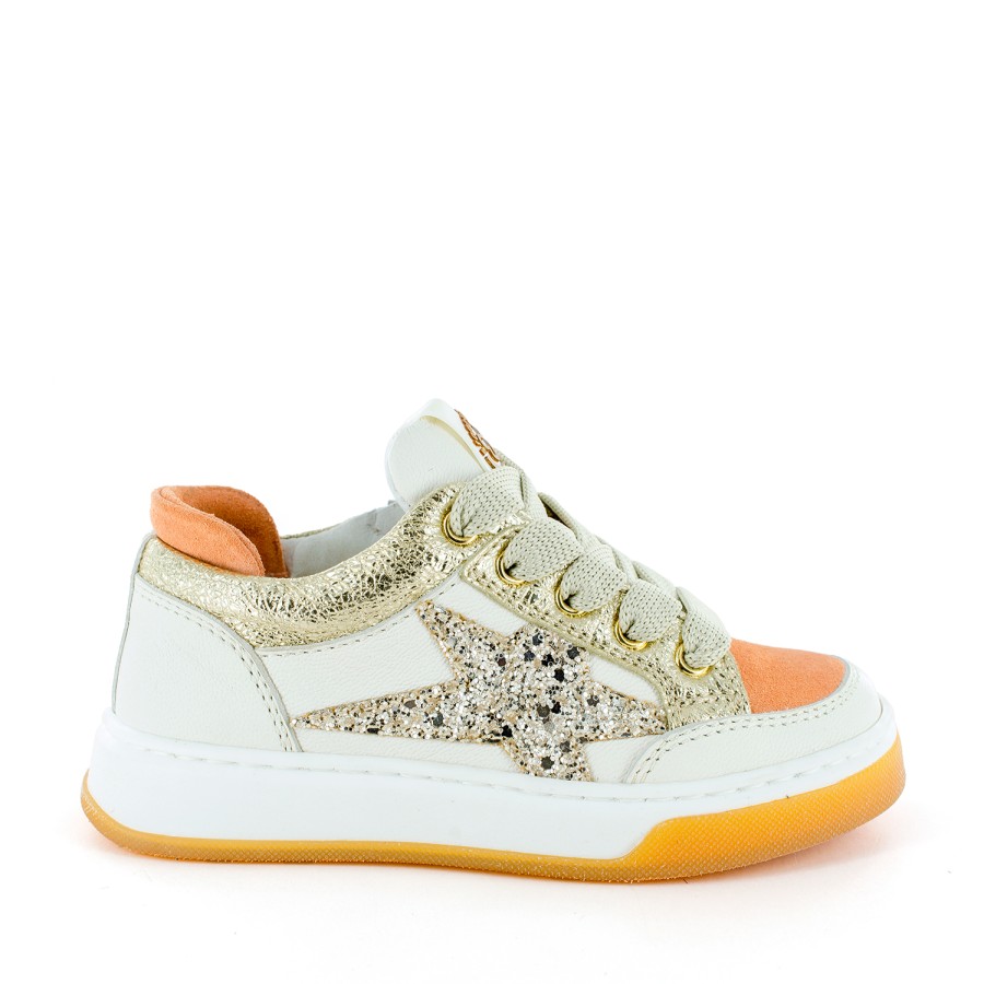 Girls STONES and BONES Low Shoes | Dorat Calf Ivor + Platin - Stones And Bones