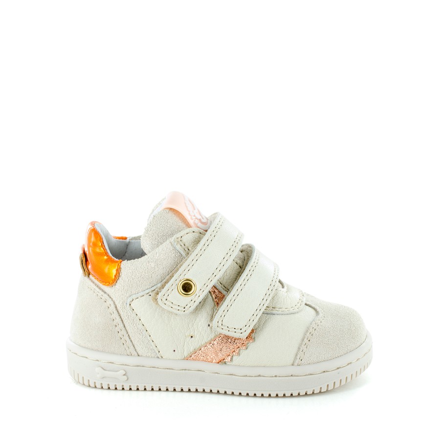 Girls STONES and BONES Low Shoes | Nipe Crs - Vit Cream + Salmon - Stones And Bones