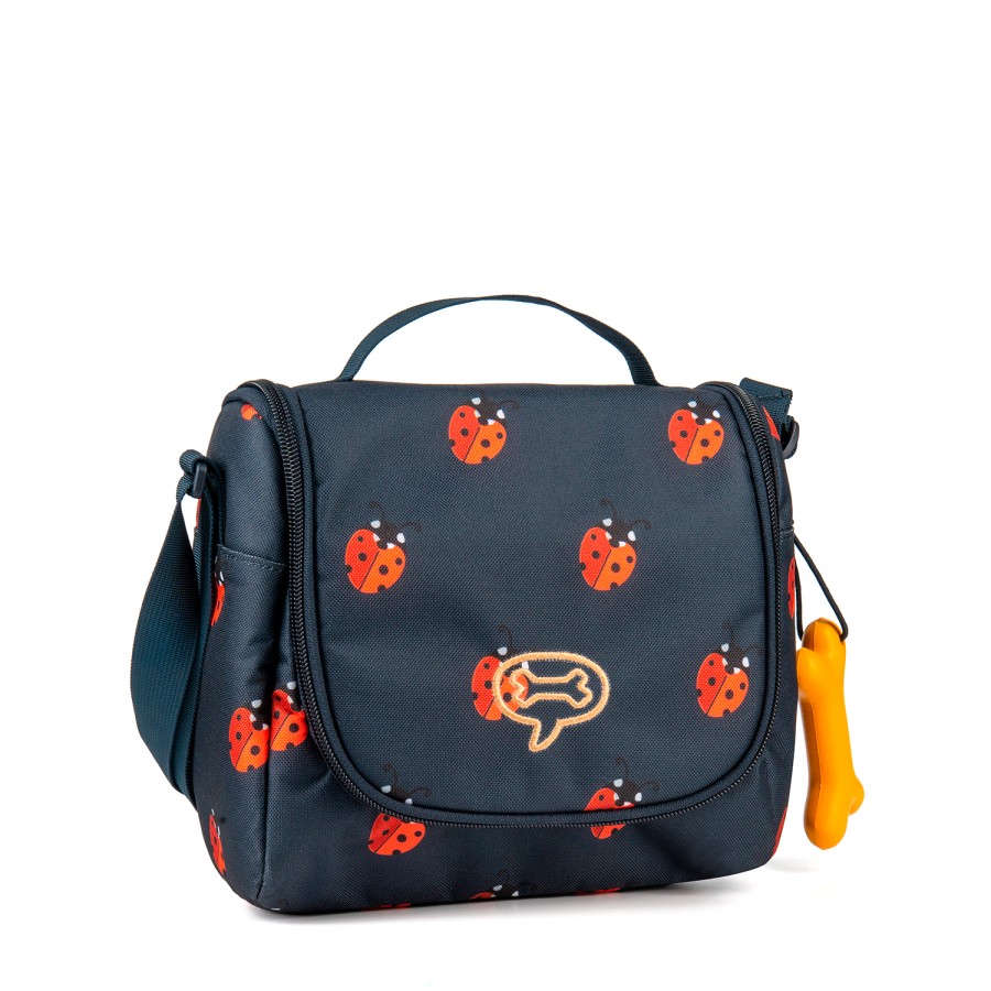 Girls STONES and BONES Lunch Bags | Bobo - Ladybugs Navy - Stones And Bones