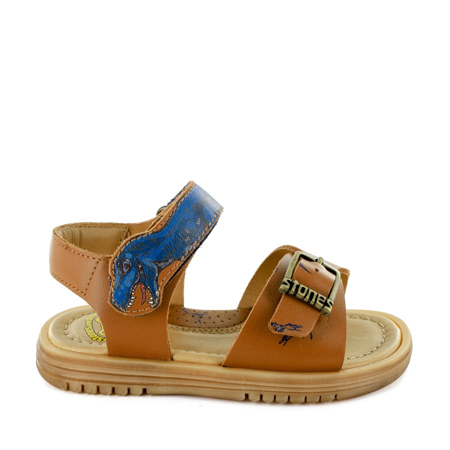 Boys STONES and BONES Sandals | Tenos Calf Cuoio - Stones And Bones