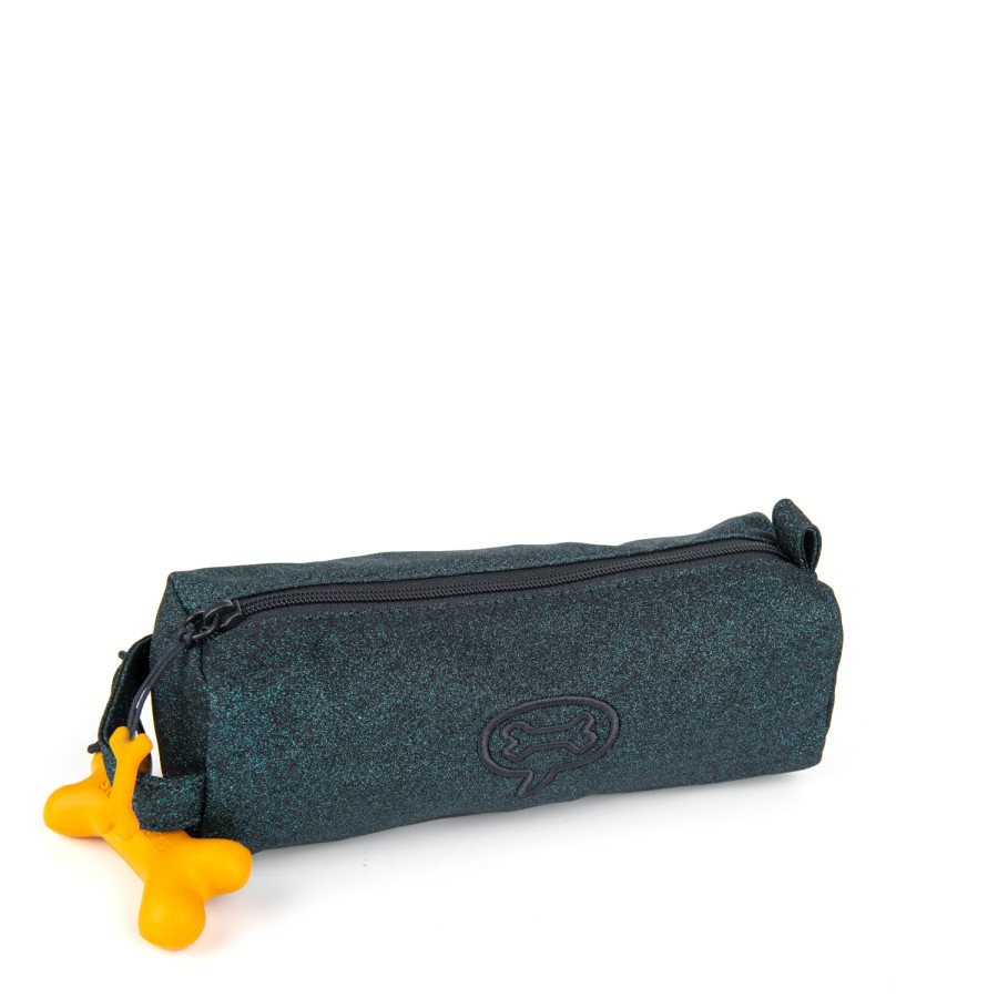 Girls STONES and BONES Pencil Cases | Oregon 2.0 - Glitters Petrol - Stones And Bones