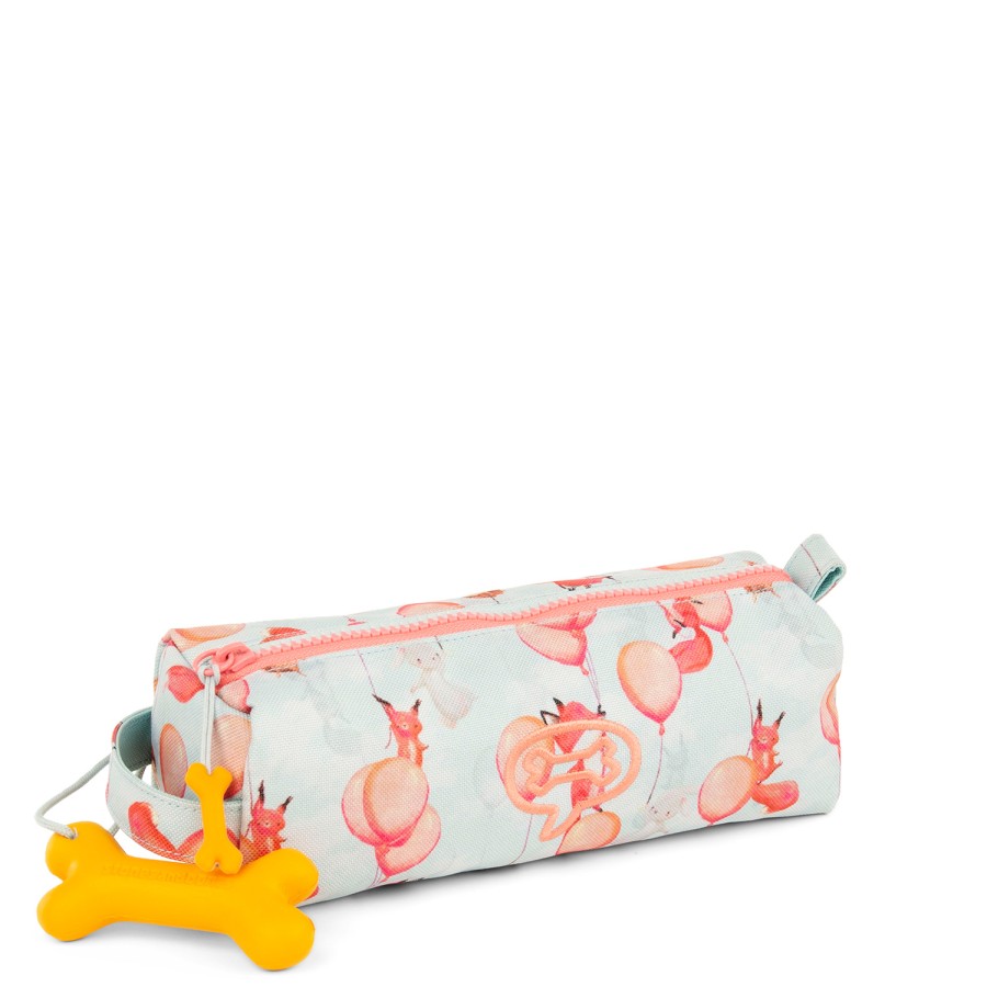 Girls STONES and BONES Pencil Cases | Oregon 2.0 - Forest Balloons Aqua - Stones And Bones