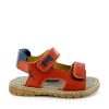 Boys STONES and BONES Sandals | Delo Calf Brick + Navy - Stones And Bones