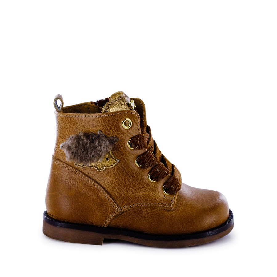 Girls STONES and BONES Half Boots | Nota Calf Cognac - Stones And Bones