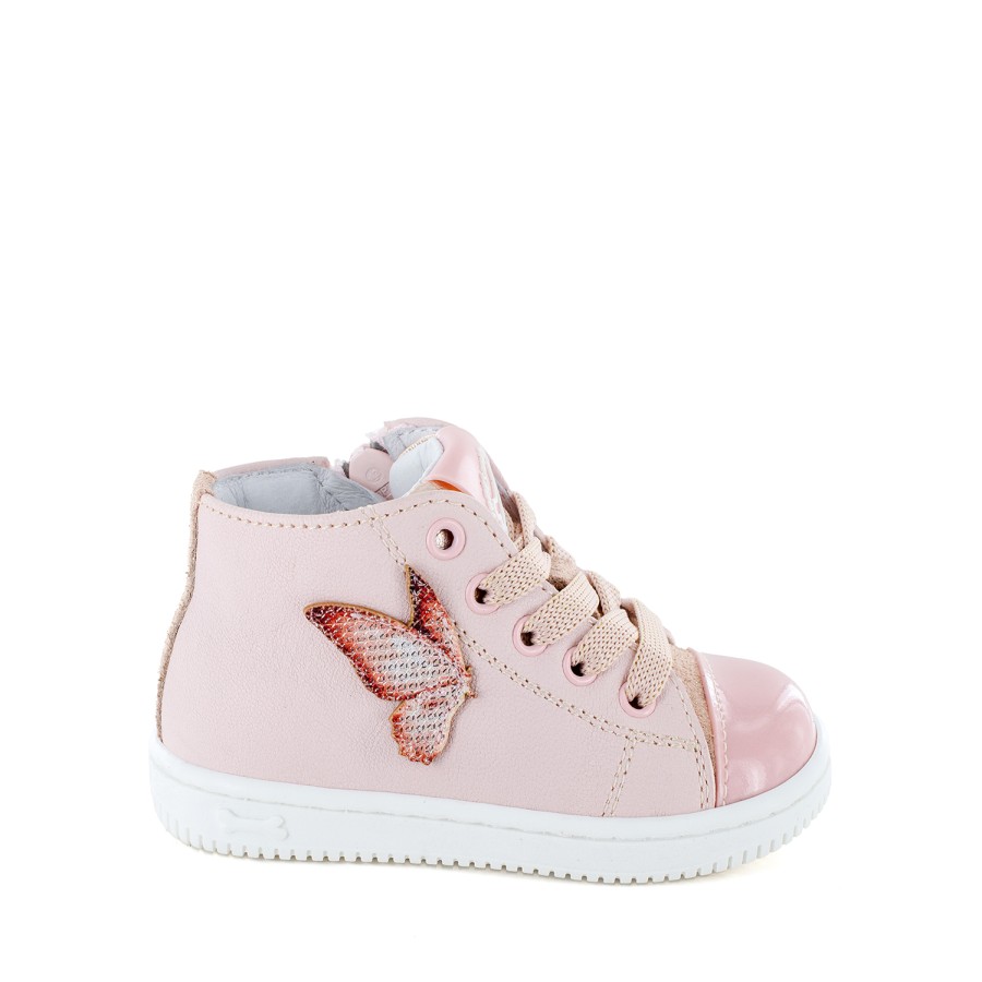 Girls STONES and BONES Mid Shoes | Flet Calf L.Rose - Stones And Bones