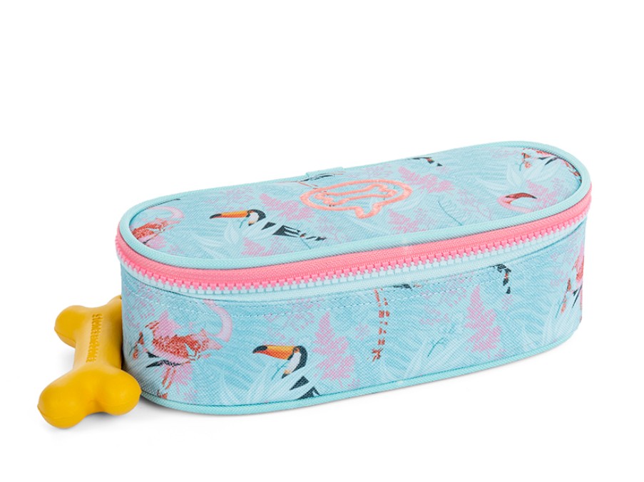 Girls STONES and BONES Pencil Cases | Oak - Tropical Aqua - Stones And Bones