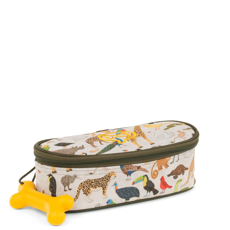 Girls STONES and BONES Pencil Cases | Oak - Zoo Mud - Stones And Bones