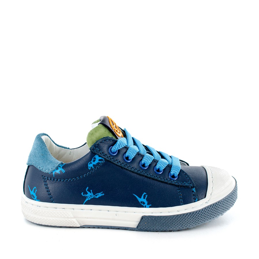 Boys STONES and BONES Low Shoes | Rulte Calf Navy + Avio - Stones And Bones