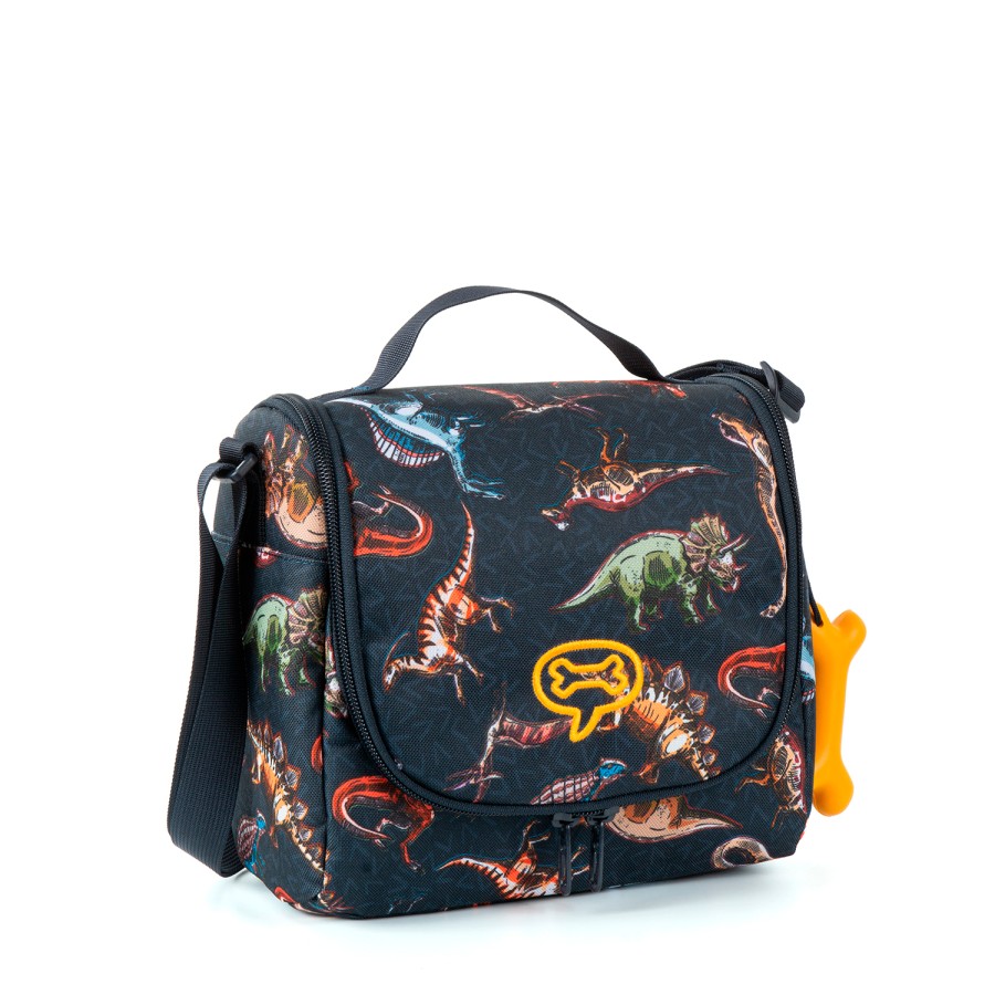 Boys STONES and BONES Lunch Bags | Bobo - Jurassic Navy - Stones And Bones