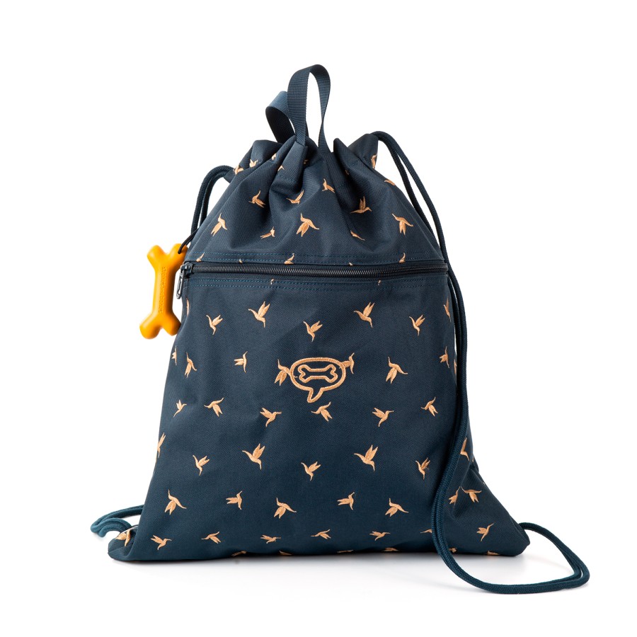 Girls STONES and BONES Gym Bags | Hazel 3.0 - Hummingbirds Navy - Stones And Bones