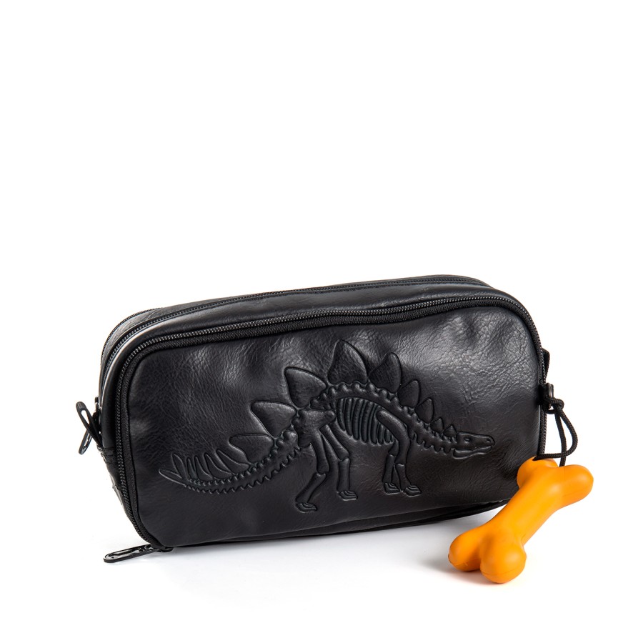 Boys STONES and BONES Pencil Cases | Rowan 2.0 - Stegosaur Navy - Stones And Bones