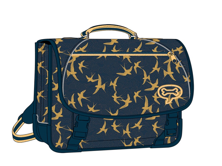 Girls STONES and BONES School Bags | Rose - Swallows Navy - Stones And Bones