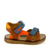 Boys STONES and BONES Sandals | Tones Calf Cuoio + Orange - Stones And Bones