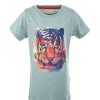 Boys STONES and BONES T-Shirts Short Sleeves | Russell - Hot Air Red - Stones And Bones