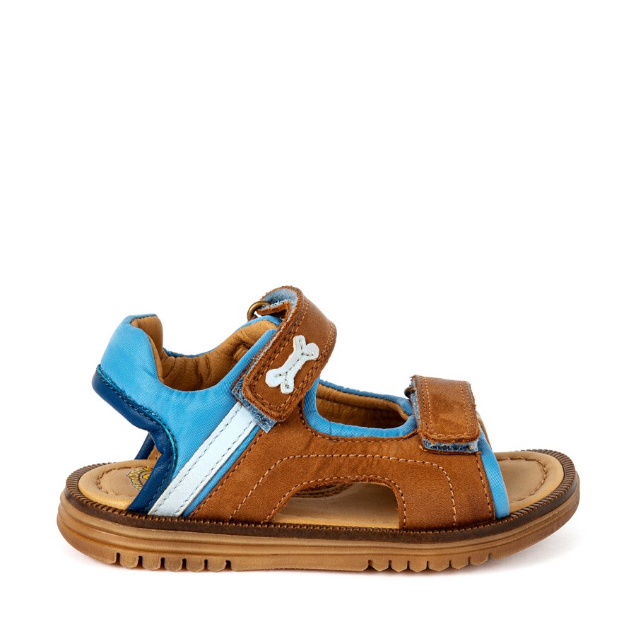 Boys STONES and BONES Sandals | Tembo Calf Cuoio + Avio - Stones And Bones