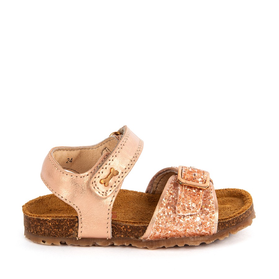 Girls STONES and BONES Sandals | Creta Metal Salmon - Stones And Bones