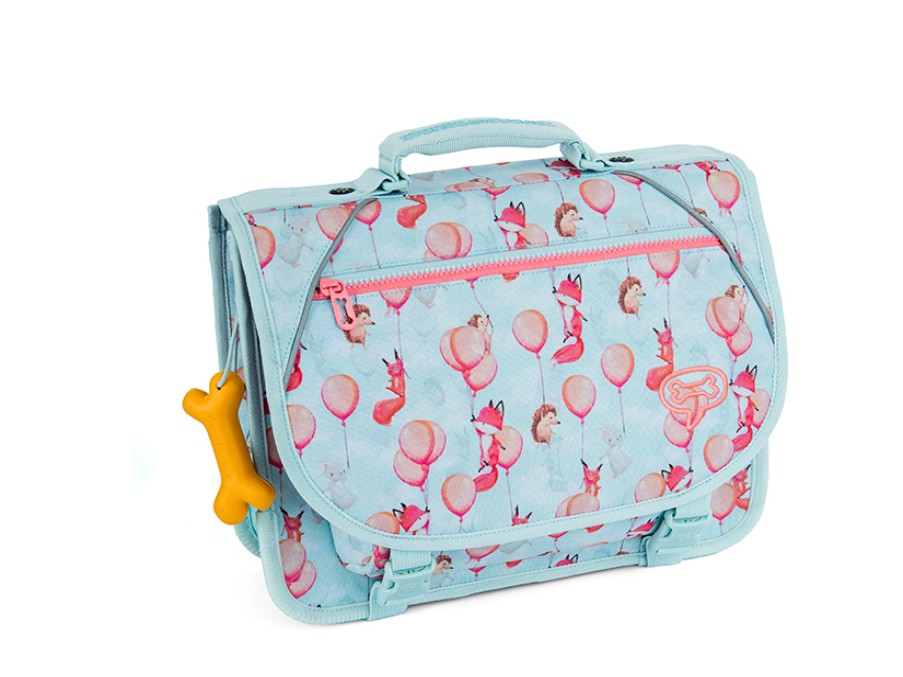 Girls STONES and BONES School Bags | Rose - Forest Balloons Aqua - Stones And Bones