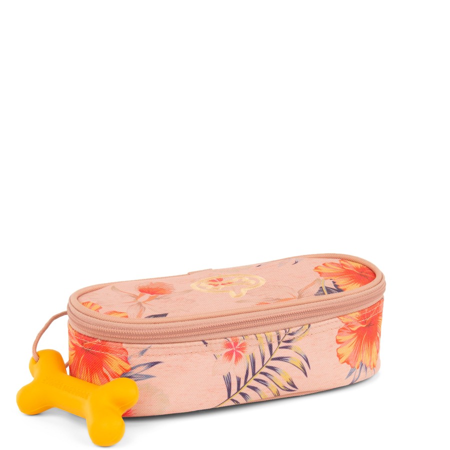 Girls STONES and BONES Pencil Cases | Oak - Flowers Rose - Stones And Bones