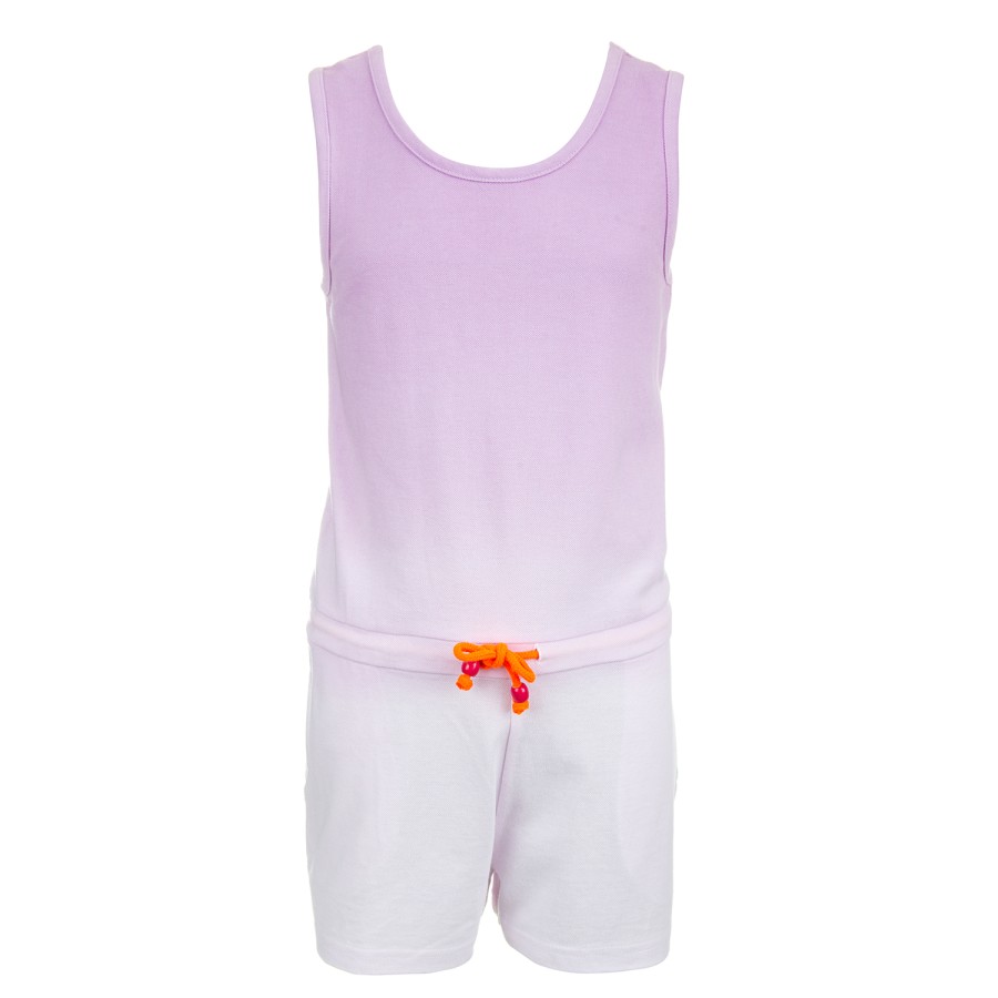 Girls STONES and BONES Jumpsuits | Loulou - Pique Dip Lavender - Stones And Bones